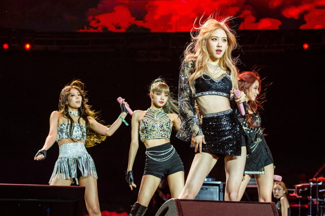Blackpink performing on stage during the 2019 Coachella Valley Music And Arts Festival in California. Photo: Getty Images