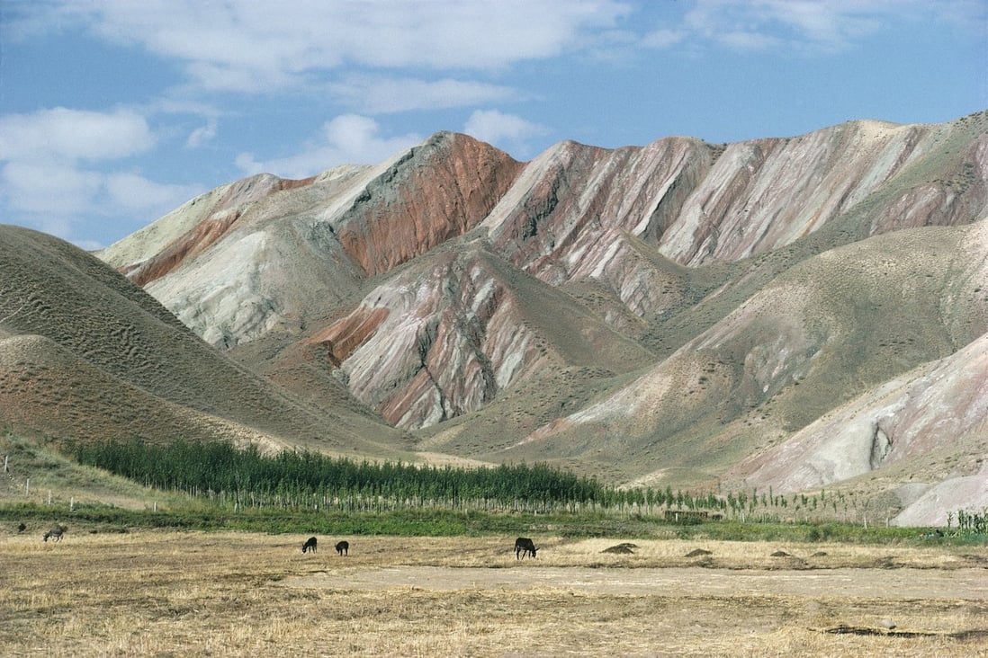 The mountain landscape of China’s Xinjiang region. Photo: Getty Images