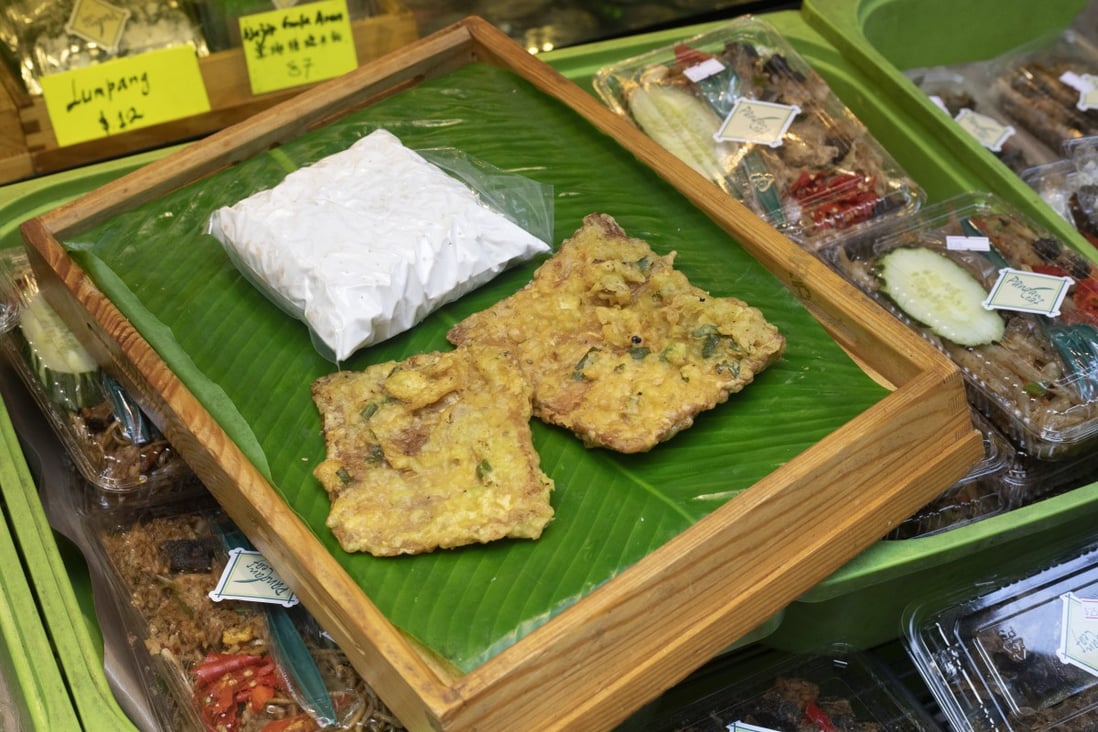 Tempe goreng (front) and tempe for sale in an Indonesian shop in Causeway Bay, Hong Kong. Photo: SCMP / Antony Dickson
