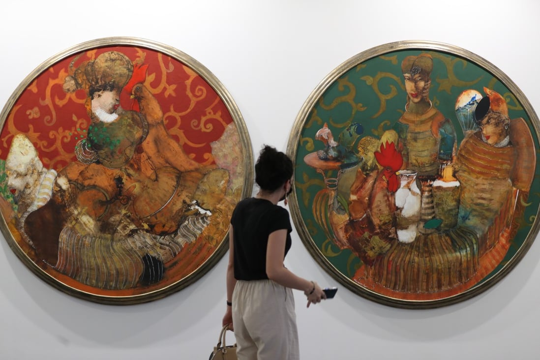 Art Dubai returned last week to become one of the first in-person international art fairs of 2021. Photo: EPA
