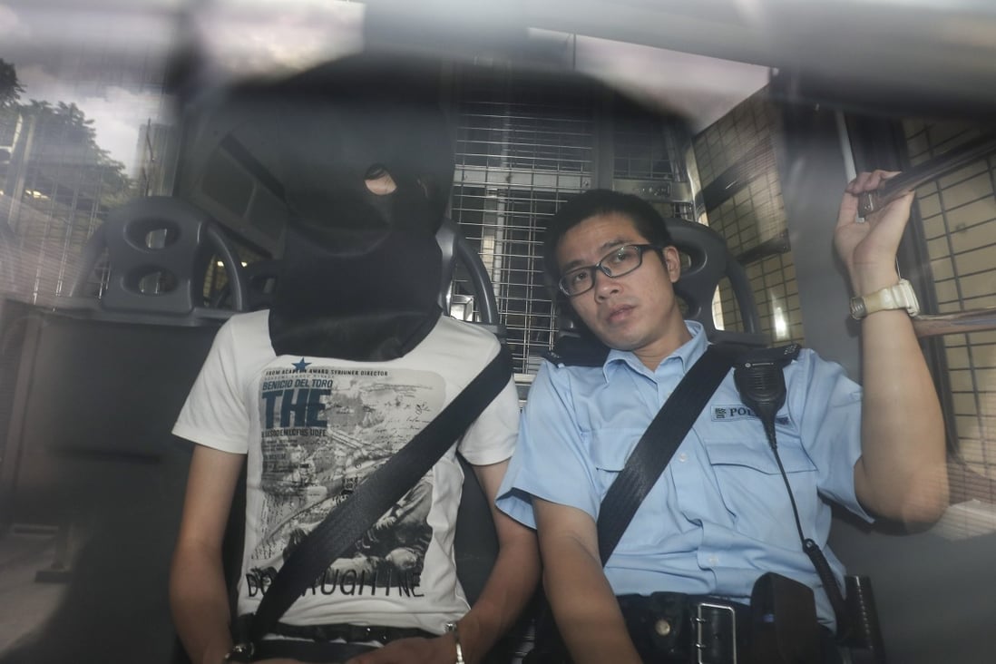Louis Lo, shown arriving for an earlier bail hearing, pleaded guilty to keeping explosives with intent to endanger life or property on Friday. Photo: Sam Tsang