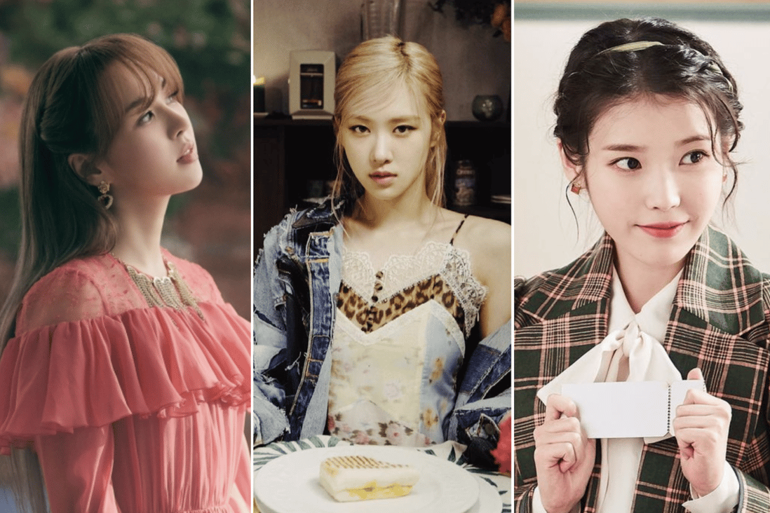 Red Velvet’s Wendy, Blackpink’s Rosé and IU ramp up the style quotient in their music videos. Photo: @soompi/Twitter; @roses_are_rosie, @edam.official/Instagram