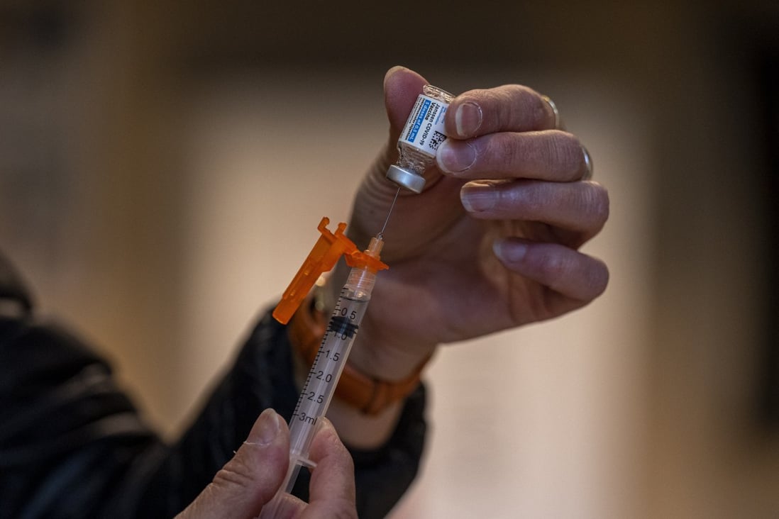 Recipients require only one shot of the Johnson & Johnson vaccine, which is made by its unit Janssen Pharmaceuticals. Photo: Bloomberg