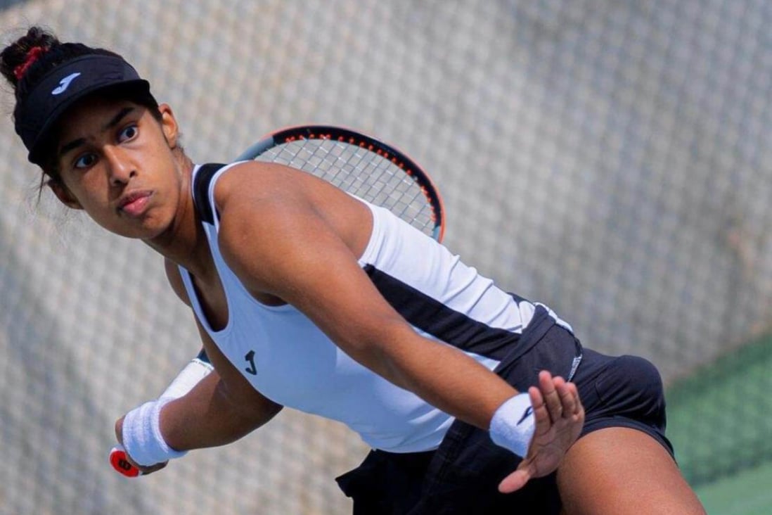 Adithya Karunaratne is trying to make it on the women’s tour by competing on the brutal ITF circuit in Europe. Photo: RNA