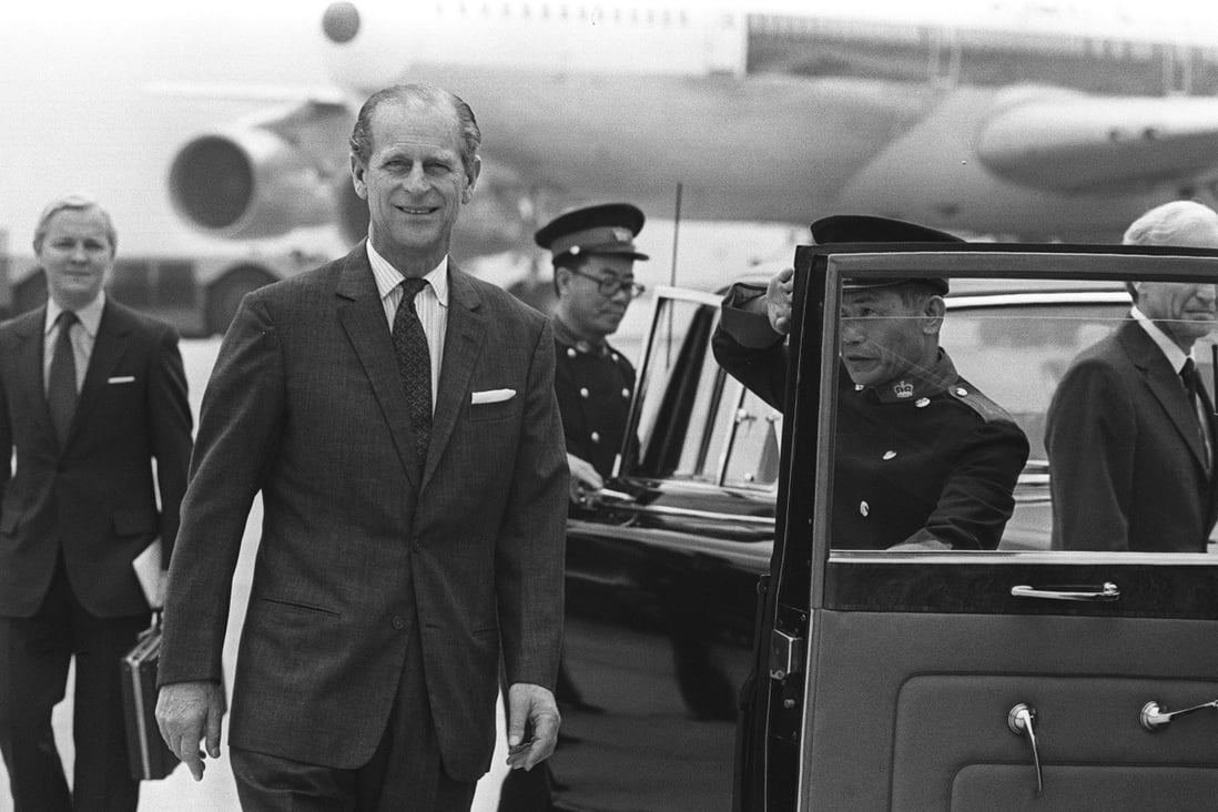 Prince Philip, Duke of Edinburgh, arrives at Kai Tak Airport, Hong Kong in 1981, looking as immaculately dressed as ever. Photo: SCMP