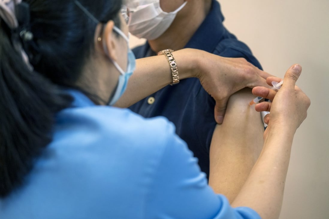 More than 280,000 people in Hong Kong have received two Covid-19 vaccine doses. Photo: Bloomberg