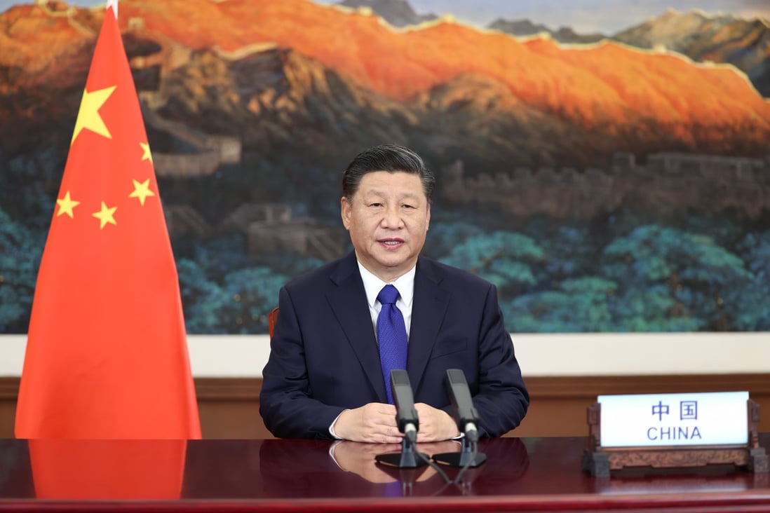 President Xi Jinping addresses a virtual climate summit of more than 70 world leaders in December. He is expected to attend the Earth Day talks on April 22 and 23. Photo: Xinhua