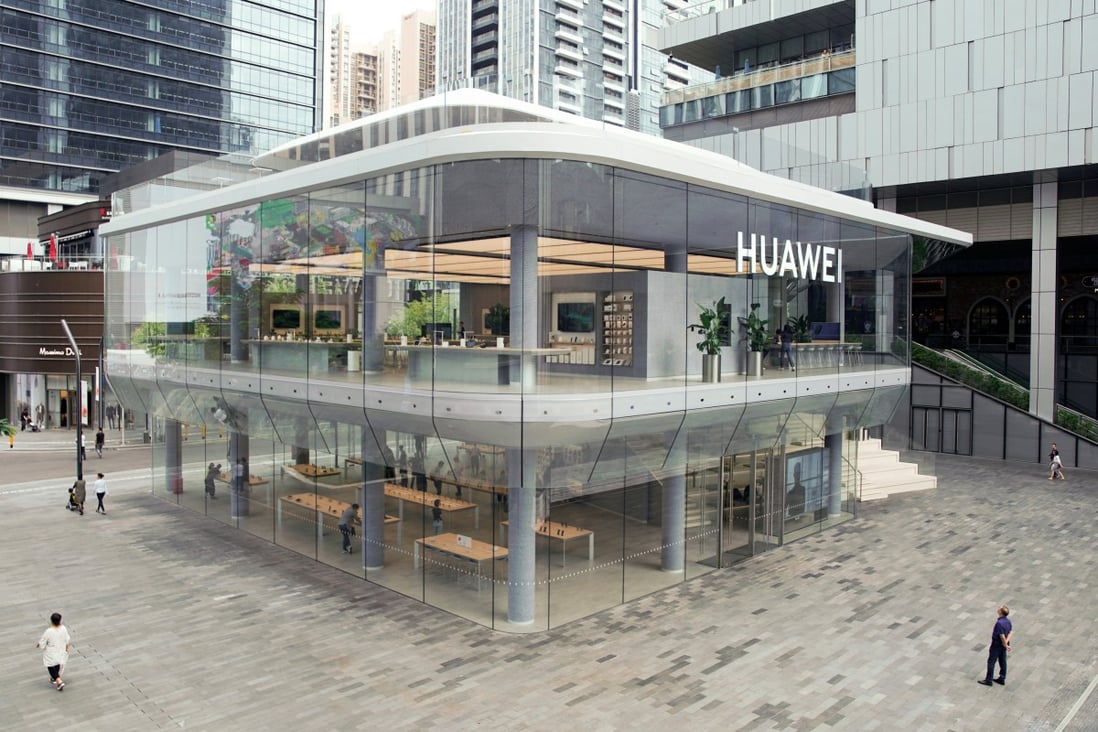Huawei’s first global flagship store, in Shenzhen, on October 30, 2019. Photo: Reuters