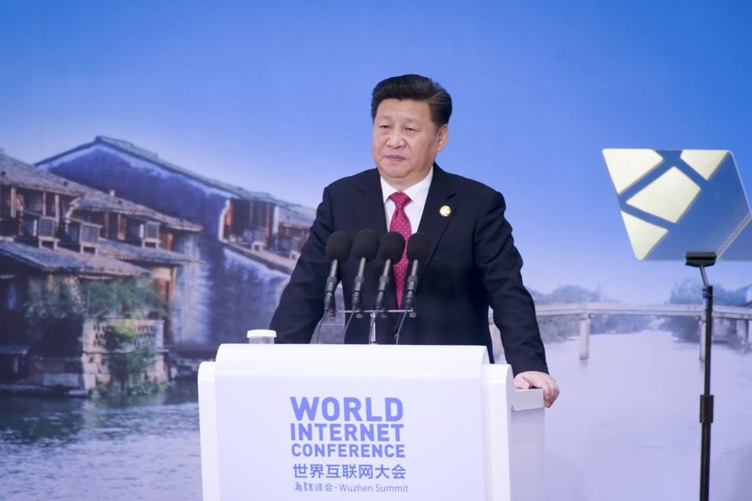 At the 2015 World Internet Conference in Wuzhen, Chinese President Xi Jinping called for governments to cooperate in regulating Internet use, stepping up efforts to promote controls that activists complain stifle free expression. Photo: AP