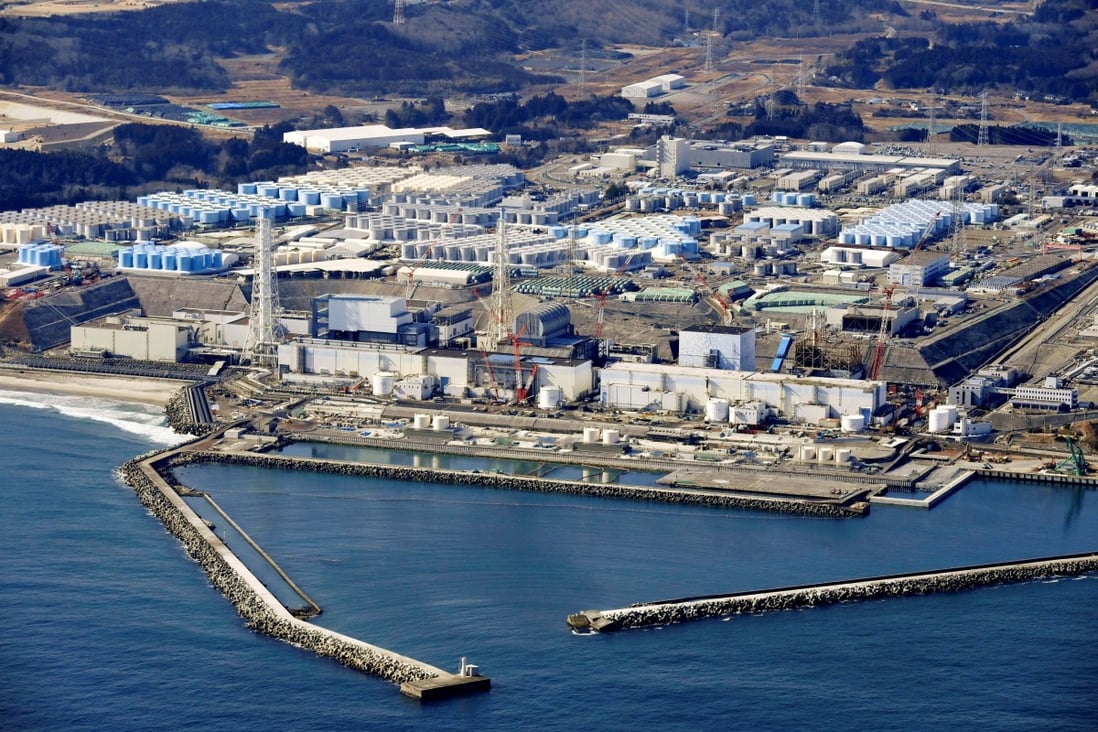 An aerial view shows the storage tanks for treated water at the tsunami-crippled Fukushima Daiichi nuclear power plant in Okuma town, Fukushima prefecture, Japan. Photo: Kyodo