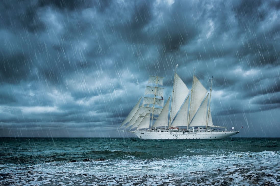 Spirits aboard the ship were dampened by more than rain. Photo: Shutterstock
