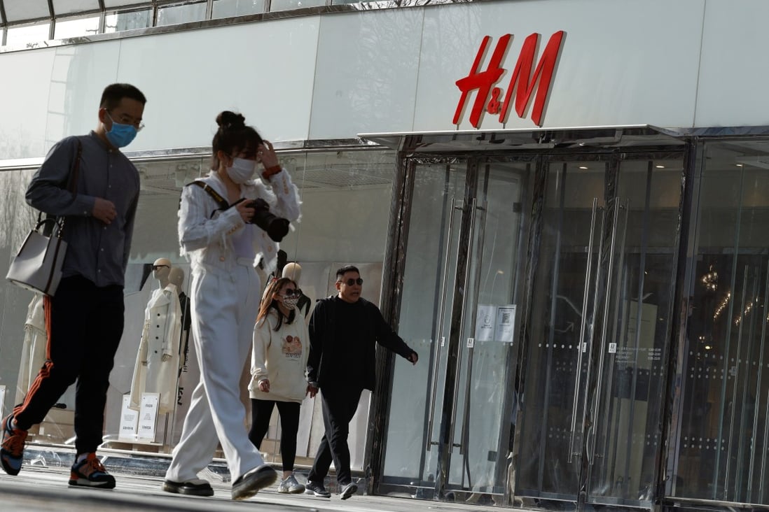 An H&M store in Beijing. China is one of the company’s main cotton suppliers. Photo: Reuters