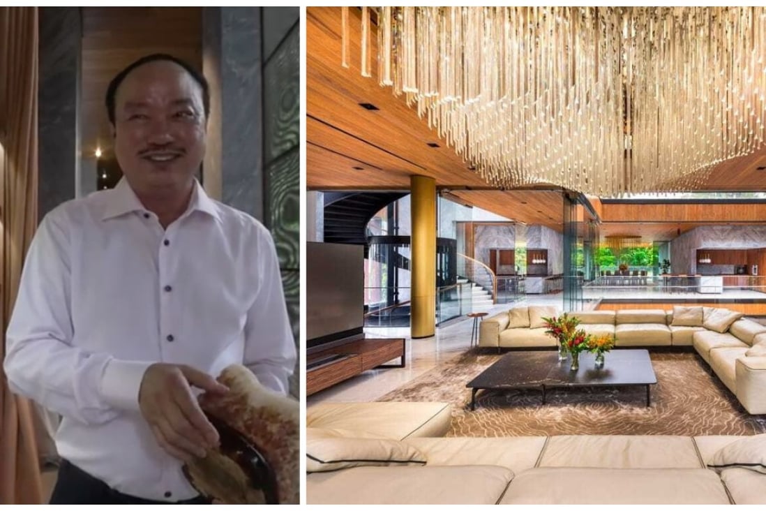 Singapore’s billionaire Lim Hock Leng and his US$50 million mansion. Photos: SCMP, Ta.le Architects