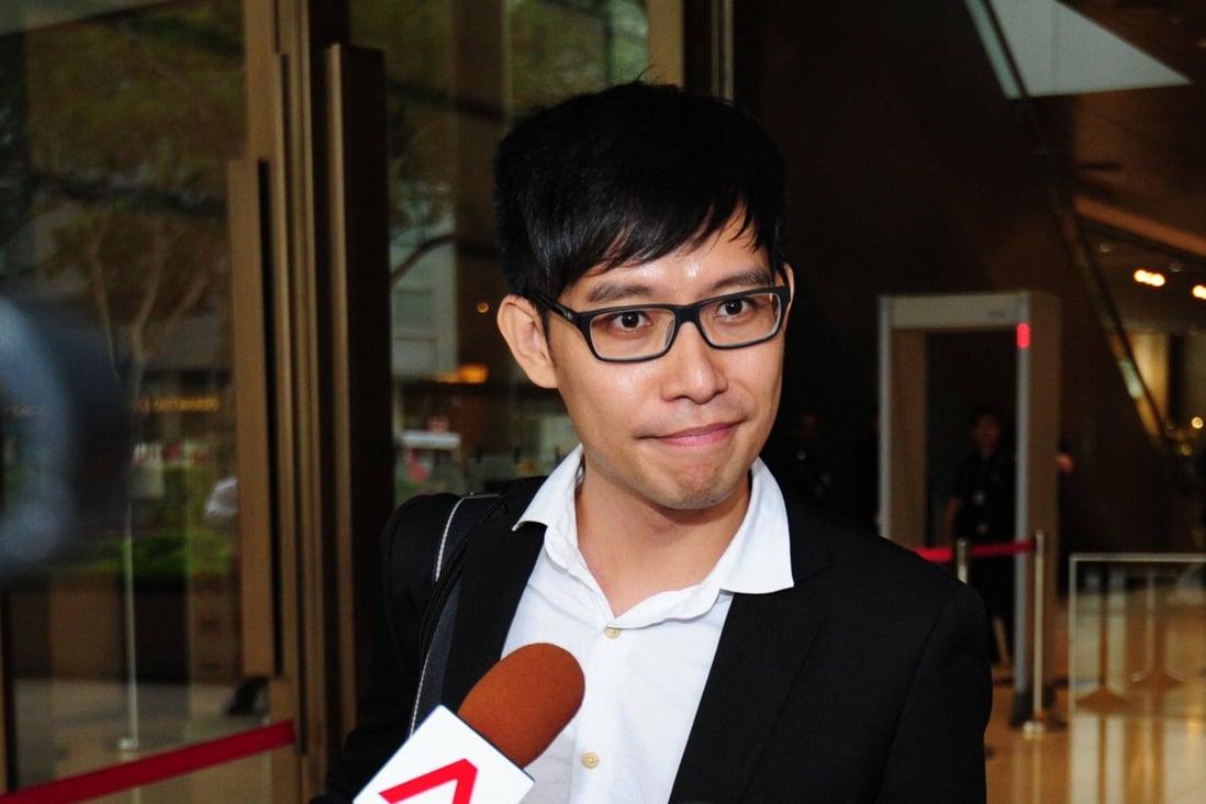 Blogger Roy Ngerng, who was sued by Singapore Prime Minister Lee Hsien Loong. Photo: AFP