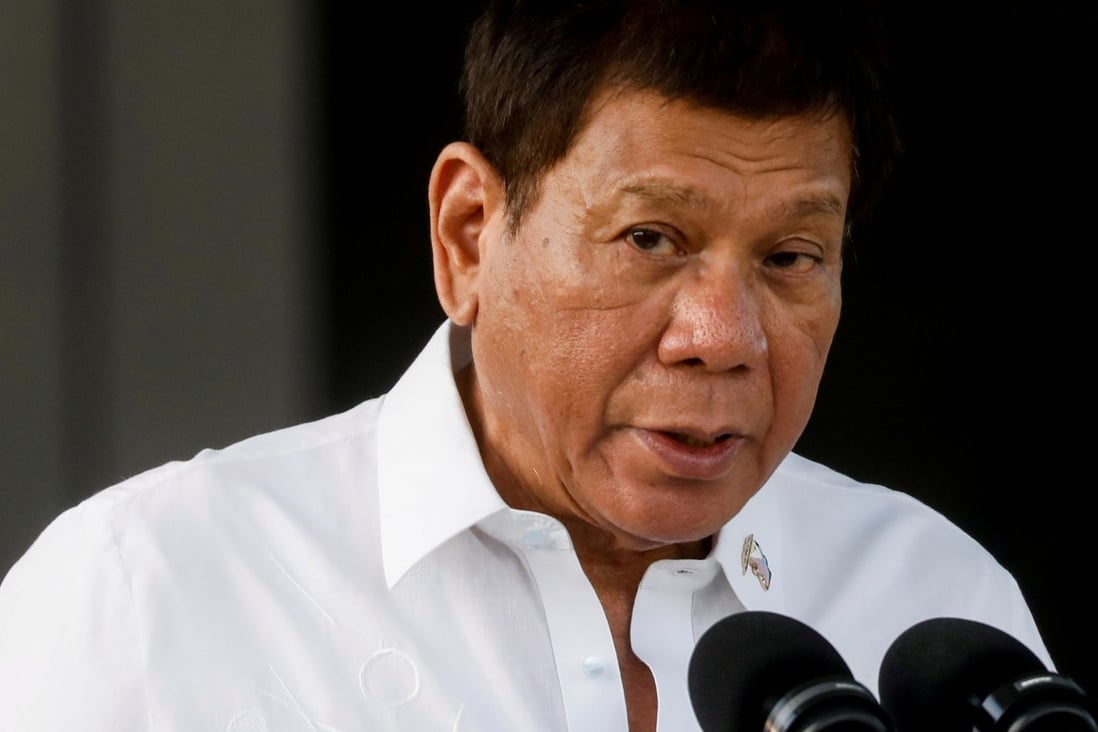 Philippine President Rodrigo Duterte has raised the possibility of a military coup against him multiple times since taking office in 2016. Photo: Reuters