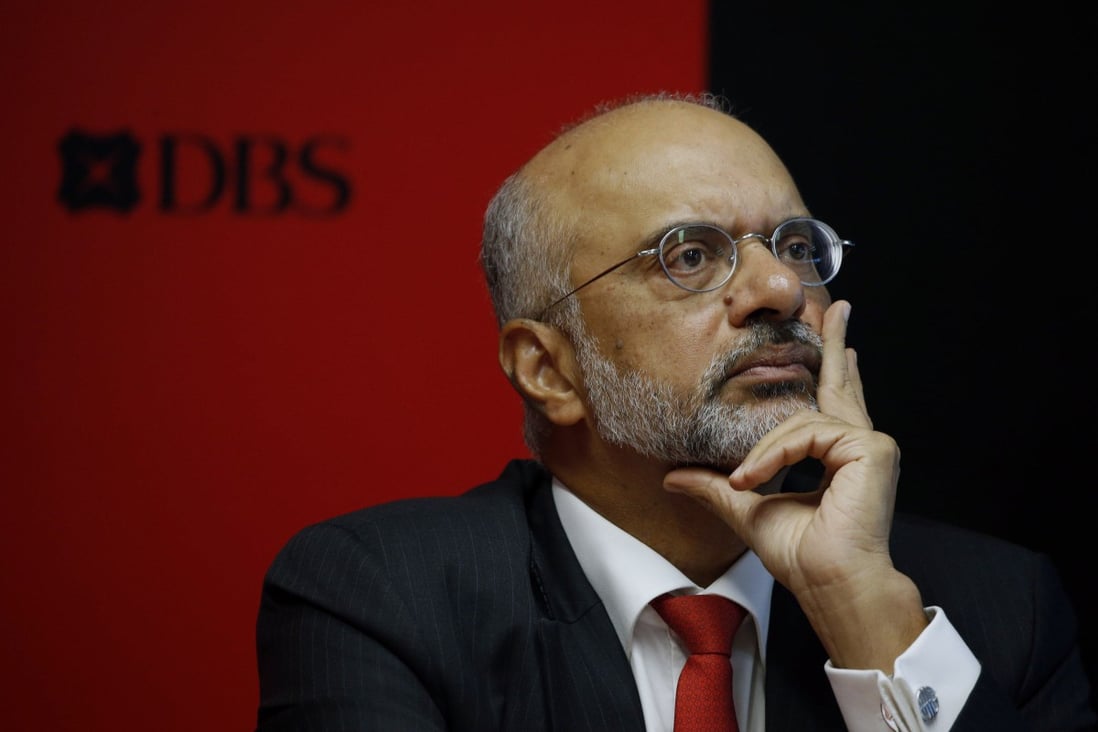 Piyush Gupta, the CEO of DBS. Singapore’s largest bank plans to invest in Shenzhen Rural Commercial Bank as it makes a bet on future growth in the Greater Bay Area. Photo: Reuters