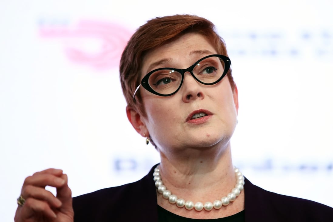 Australia’s foreign minister Marise Payne did not elaborate on the reasons behind her decision. Photo: Bloomberg