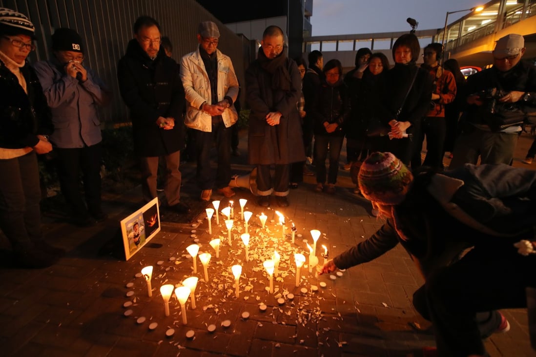 Mourners take part in a candlelight ceremony in Tamar on January 13, 2018, for a five-year-old girl who died from abuse suffered at the hands of her parents.  Photo: Handout