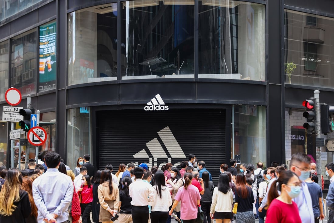 perforere blandt Jeg vil have Adidas shuts down store in Hong Kong's Central prime business district |  South China Morning Post