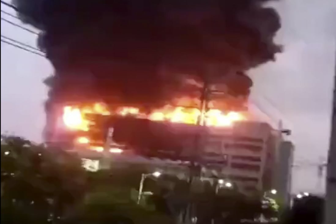 Eight people, including two firefighters, died after a fire on Thursday at a subsidiary factory of a company that supplies components to the US tech giant Apple. in the outskirts of Shanghai. Photo: 163.com