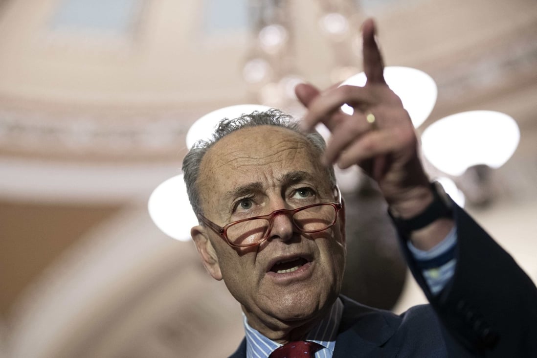 Senate Democratic Leader Chuck Schumer is leading the bipartisan Endless Frontier Act, which seeks to boost US science and technology research to counter the competitive pressure from China. Photo: Agence France-Presse
