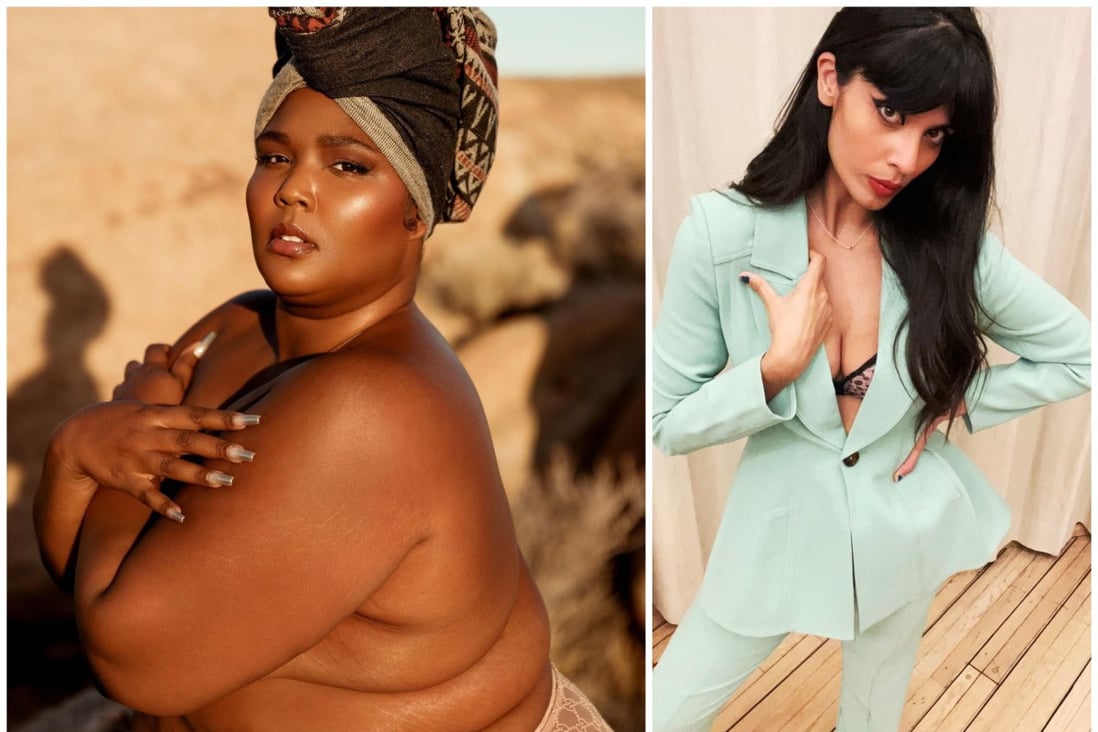 Celebrities Lizzo and Jameela Jamil are both championing the body neutrality movement over body positivity. Photos: @lizzobeeating; @jameelajamil/Instagram