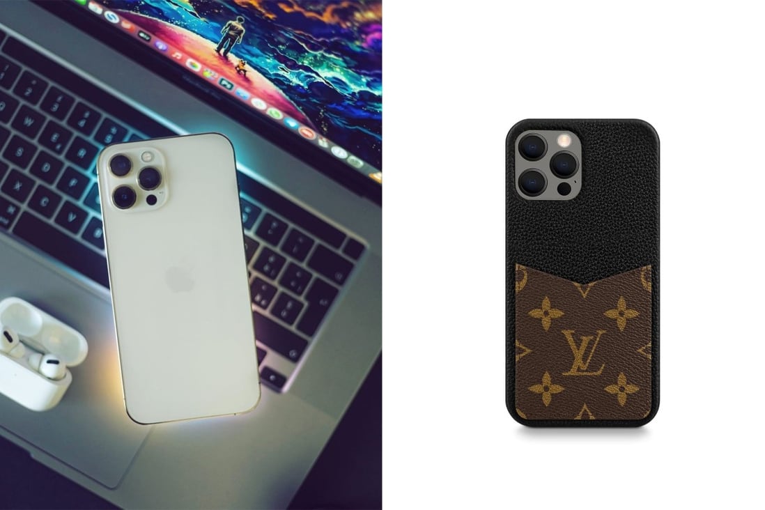 Apple’s iPhone 12 Pro and Louis Vuitton’s iPhone case. Photos: @andreacervone/Instagram, Louis Vuitton