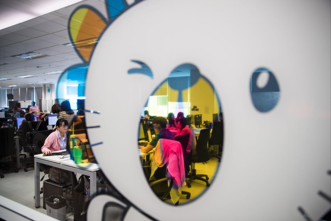 Staff at Lazada’s offices in Bangkok, Thailand. Photo: Xinhua