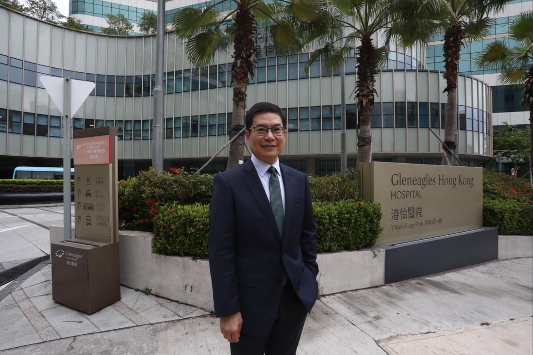 Kenneth Tsang Hing-lim, CEO of Gleneagles Hong Kong Hospital. Photo: Jonathan Wong