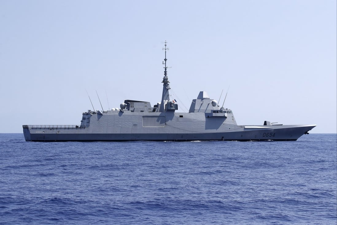 A French FREMM frigate. According to the website of Italian shipbuilder Fincantieri, Indonesia has signed a contract to purchase six new FREMM multipurpose frigates and two used Maestrale-class frigates. Photo: AFP