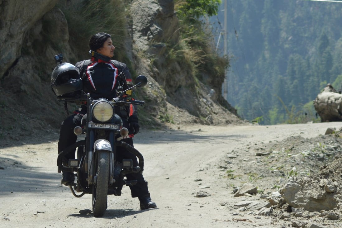 Indrani Dahal has covered at least 18,000km on her solo motorcycle journey across India. Photo: courtesy of Indrani Dahal