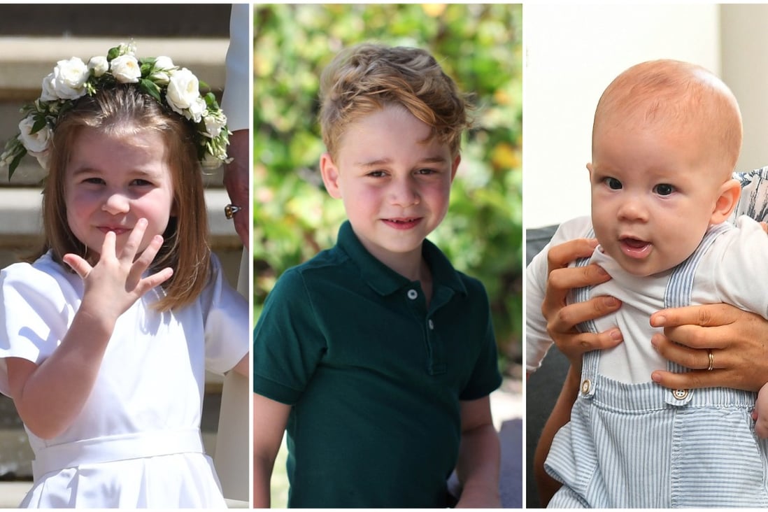 Princess Charlotte of Cambridge, Prince George and Archie Harrison Mountbatten-Windsor. Photos: EPA-EFE, Reuters, PA Wire