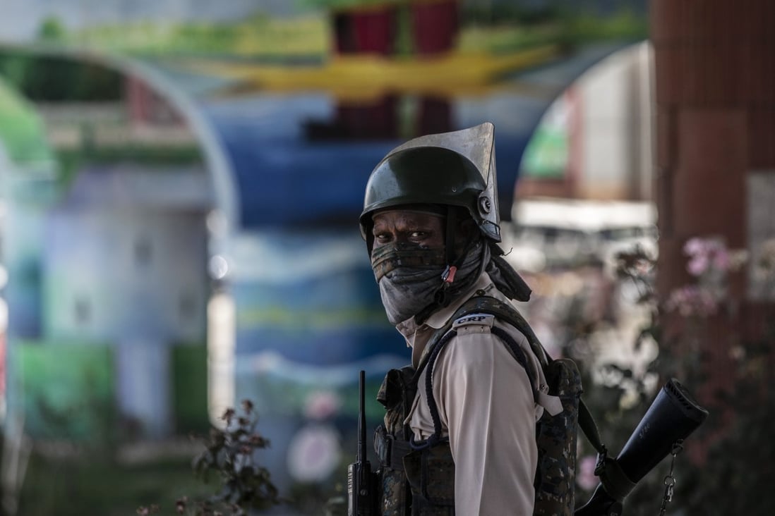An Indian paramilitary soldier in Srinagar, Indian controlled Kashmir. Photo: AP