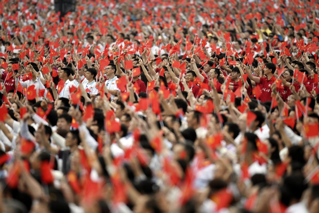 A celebration of the 100th anniversary of the founding of the Communist Party at Tiananmen Square in Beijing on July 1. Few Westerners see the irony of a supposedly closed China celebrating the centenary of the Communist Party, when communism was born but essentially rejected in the West. Photo: Kyodo
