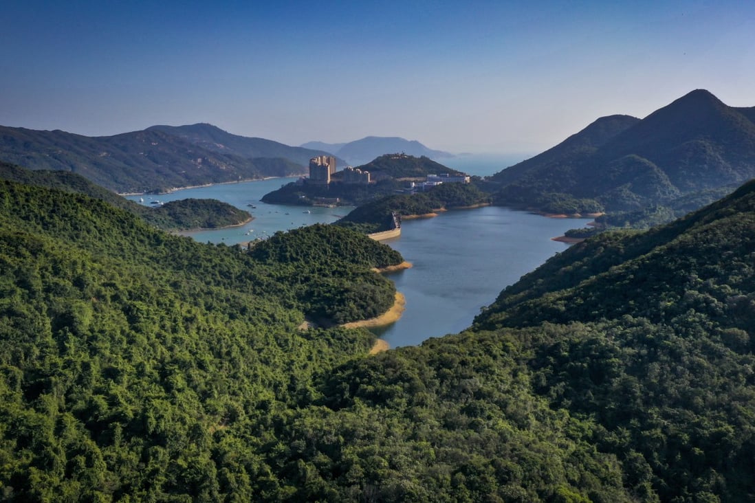 Tai Tam Reservoir on Hong Kong Island is surrounded by hills covered in forest. Tree cover has expanded a lot since the 1940s, but native tree and plant species have been crowded out by imports, something researchers hope to redress.  Photo: James Wendlinger