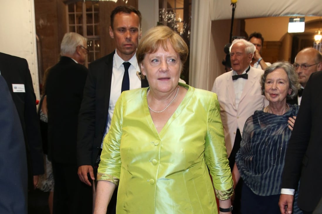 German Federal Chancellor Angela Merkel attends the Bayreuth Festival 2019 State Reception at Neues Schloss on July 25, 2019 in Bayreuth, Germany. Photo: Getty Images