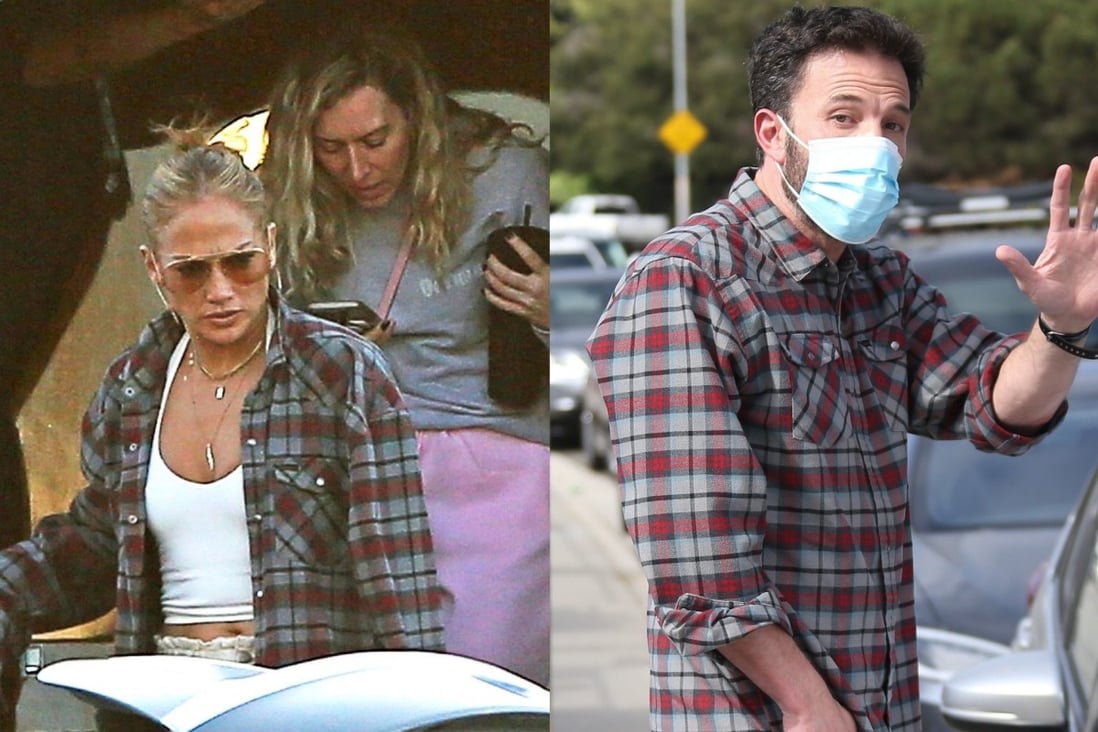 øjenvipper En begivenhed der ovre Star couples sharing clothes are paving the way for genderless fashion –  think Jennifer Lopez in Ben Affleck's plaid shirt, or Harry Styles and  Olivia Wilde sharing one | South China Morning Post