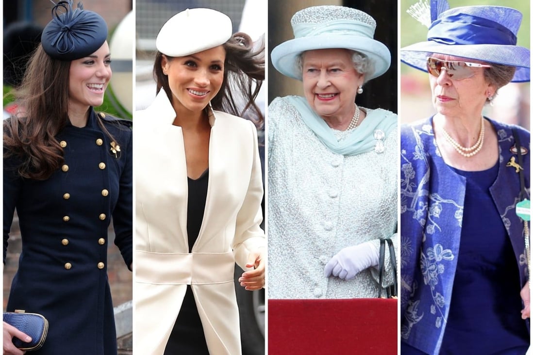 So how closely do Kate Middleton, Meghan Markle, Queen Elizabeth and Princess Anne follow royal protocol for women’s fashion? Photos: AFP, AP, @anneprincessroyal/ Instagram