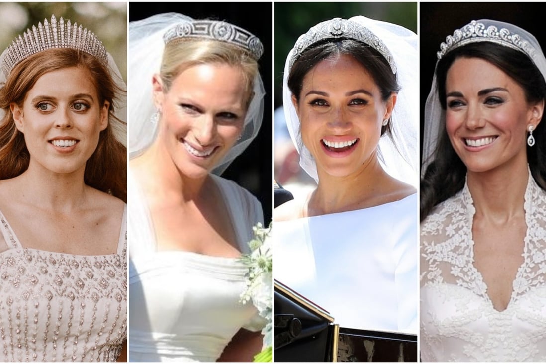 Elizabeth's most wedding tiaras – Kate Middleton and Meghan marry in the British crown's most expensive royal headpiece, so who did? | South China Morning Post