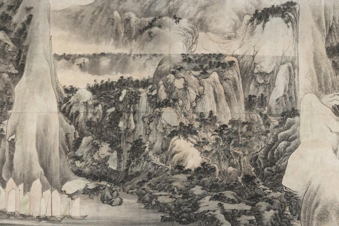 Landscape (1971), Lui Shou-kwan. This painting was commissioned by the Lee Gardens Hotel and is on display at a new exhibition Photo: courtesy of the Hong Kong Museum of Art