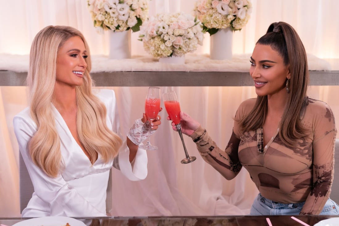 Paris Hilton and Kim Kardashian on Cooking with Paris – will Hilton become a billionaire just like her former assistant? Photo: Netflix