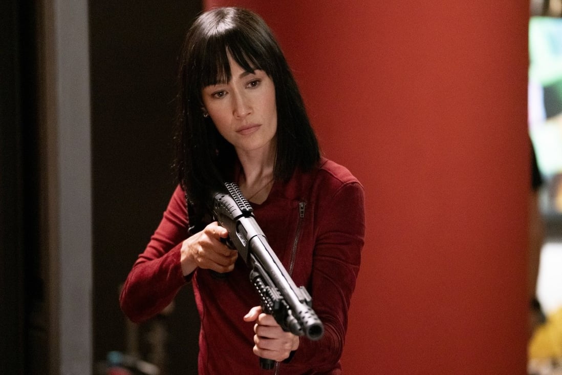 Maggie Q in a scene from The Protégé (category: IIB), directed by Martin Campbell. Michael Keaton and Samuel L. Jackson co-star