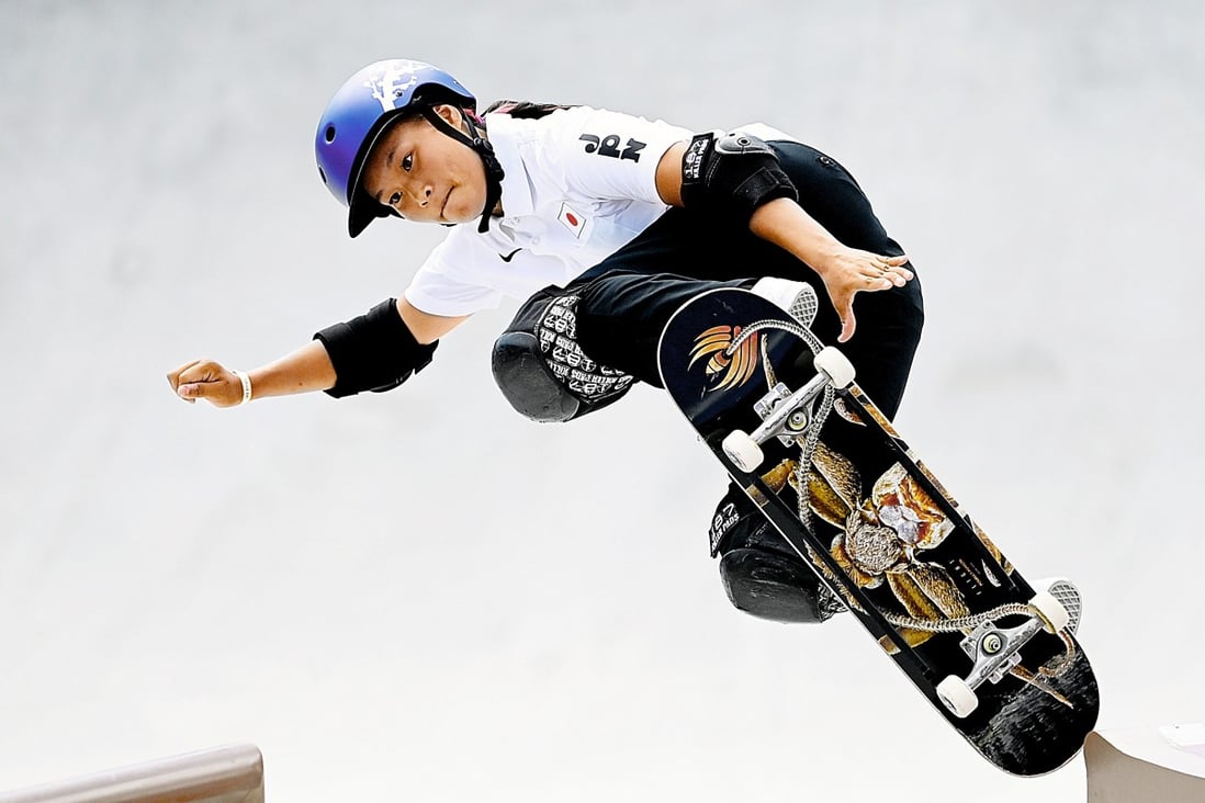 Japan’s Sakura Yosozumi in action at the Tokyo 2020 Olympic Games. Fashion has embraced the skateboarding culture, but some skaters are sceptical at how long that love can last. Photo: DPA