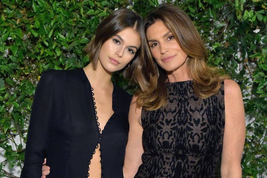 Cindy Crawford and Kaia Gerber: the mother-daughter duo share a striking resemblance. Photo: @kaiagerber/Instagram