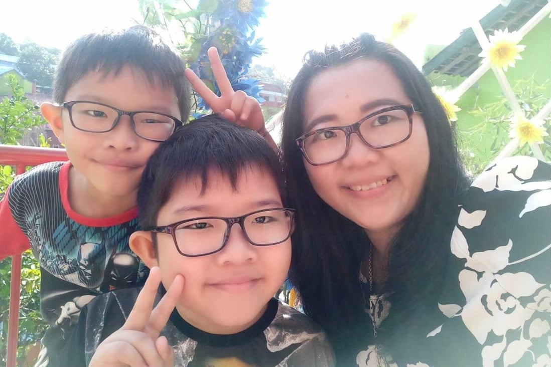Wenny Angelina Hudojo and her two sons, who were killed in the 2018 church bombing in Surabaya. Photo: Handout