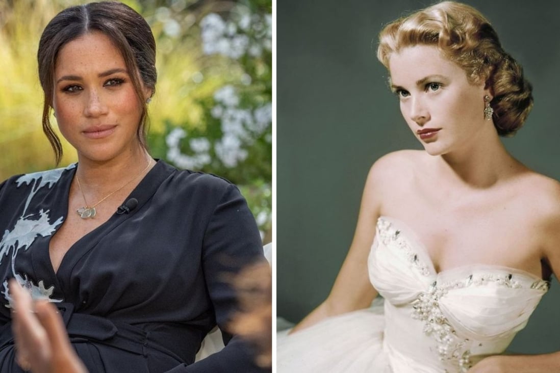 Meghan Markle and Grace Kelly share many similarities. Photos: @HollywoodYeste1/Twitter, @oprahdaily/Instagram