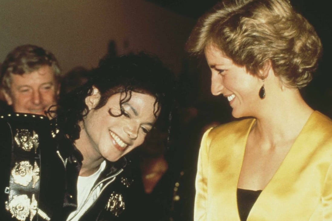 Princess Diana and Michael Jackson appeared to get on instantly when they met backstage at the singer’s Bad concert in London in 1988. Photo: Getty Images