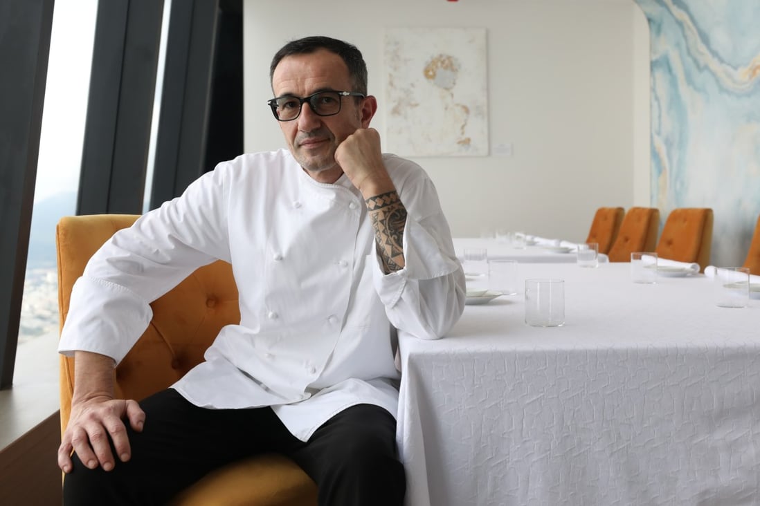 Radical Chic’s executive chef Andrea Tarini at the restaurant in the ICC in West Kowloon, Hong Kong. Photo: Xiaomei Chen