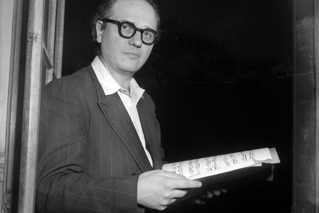 French composer Olivier Messiaen in the early 1950s. His influential Quartet for the End of Time, written and first performed in a German prisoner-of-war camp in 1941, will be heard in a rare live performance in Hong Kong to mark its 80th anniversary. Photo: Roger Viollet via Getty Images
