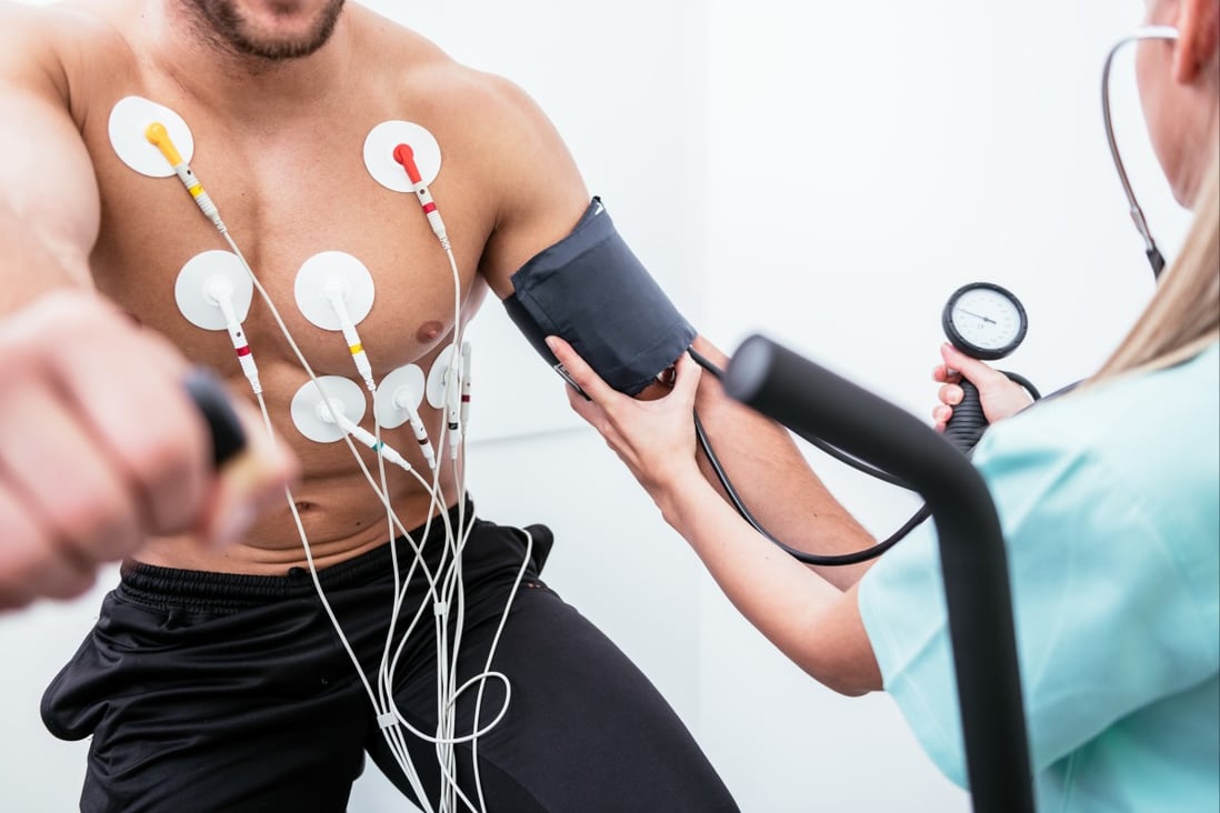 A stress tests (pictured) is one of the main ways that doctors can use to find out whether your heart is healthy or not. Photo: Shutterstock